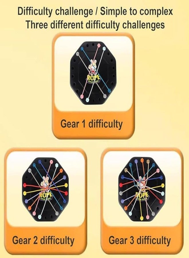 WAKTORO Rope Great Battle Games for Kids | Colorful Rope Pulling Puzzle Toy | Brain Coordination & Hand Grip Game | Fun Family Activity Toy for 3+ Years | Indoor & Outdoor Skill Game - Image 3